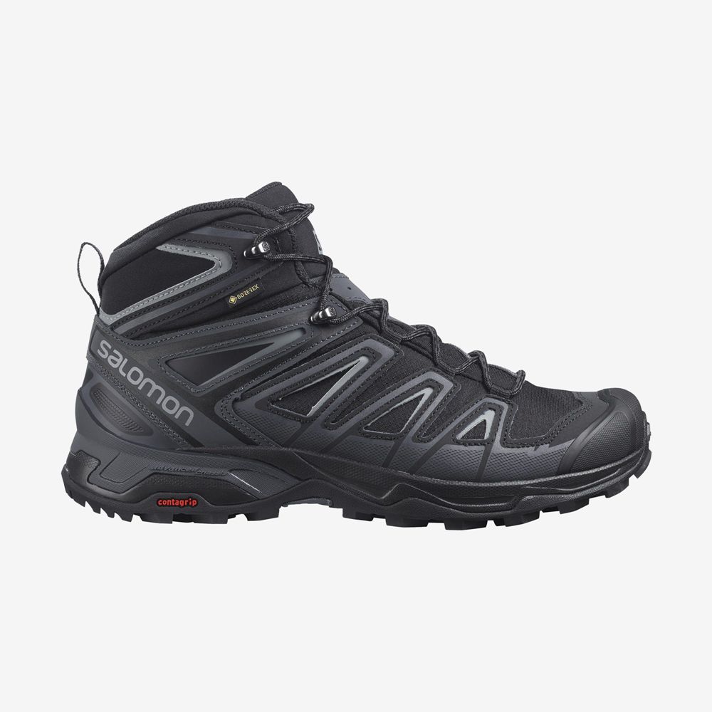 Salomon X ULTRA 3 MID GORE-TEX Botas De Montaña Hombre - Negras - Colombia (40316-PRAC)